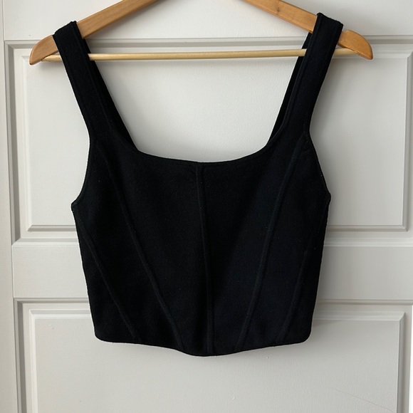 Wilfred corset style knit crop top - Picture 1 of 4